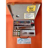 Georgian Full Box Yağlı Boya Ahşap Çantalı Set Taşıma Fırça Spatula Terebentin Yağ Paletli Boya Kabı