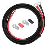 Geosiry Tepsi Kablosu - 10 awg (6 mm²) Tel Kalaylı Bakır Pil Kablosu, Cam Fiber Kılıflı, Akü ve Şarj Kontrolörü veya Pil Bağlantısı, Araç, Karavan, Güneş Uygulaması Deniz (10 awg 2,4 m)