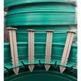 Geosu Teknik 40 Adet Çim Ayırıcı Kazığı 15 cm Çim Ayracı Kazığı Çim Sınırlayıcı Kazığı Plastik Jüt Çivi - Bej