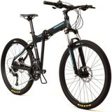 Geotech Fold-Up 26D Pro Katlanabilir Bisiklet - Siyah/mavi - Siyah - Mavi
