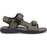 Geox Erkek Gri U Spherica Ec5 B- Nbk Synt.le Çift Bantlı Kumaş Sandalet U55ELB000EKC1018 - Vizon