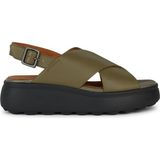 Geox Haki Kadın Deri Sandalet D SPHERICA EC4.1 S A