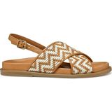 Geox Kadın Camel D Adelash E - Shi.goat Lea Örgü Deri Sandalet D55ywe000tcc5f1s