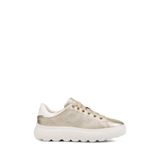 Geox Kadın Gri Spherica Ec4.1 Bağcıklı Spor Ayakkabı, Hakiki Deri Sneaker D45TCC0BVBCC2X1R
