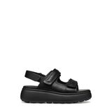 Geox Kadın Siyah D Spherica Ec4.1 S A - Nappa Bantlı Deri Sandalet D55d4b00085c9999