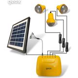 Geox Solar Panelli Bahçe, Kamp, Karavan, Balkon Aydınlatma Seti 350 Lümen Polikristal Malzeme ile Ekonomik ve Pratik