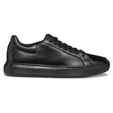 Geox U455WD-00043 Siyah Deiven Bağcıklı Deri Casual Erkek Sneaker Ayakkabı
