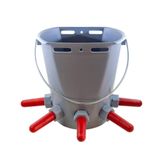 Geppas Buzağı Emzirme Kovası - 5 Emzikli - 8 Litre Yerli Emzik