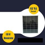 Gepser 100 Watt Monokristal Güneş Paneli