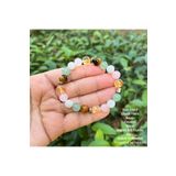 Gepstone Sitrin-Kaplangözü-Pembe Kuvars-Aventurin-Aytaşı-Hematit Karma Doğal Taş Bileklik 8 MM BBI65O
