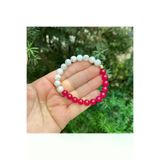Gepstone Yakut ve Aytaşı Doğal Taş Bileklik 8 MM AAA41R