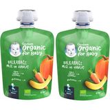 Gerber 2x90 gr Organik Muzlu ve Havuçlu Balkabağı Püresi