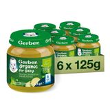 Gerber Organik Bezelye, Brokoli ve Kabak Püresi 125 gram x 6