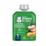 Gerber Organik Muz Yaban Mersini Böğürtlen Elma Püresi 90 G (8'Li Paket)