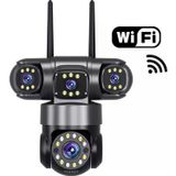 Gerçek 4 Kameralı 8Mp Wifi Kablosuz İnternet İle Çalışan Gece Görüşlü Güvenlik Kamerası