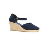 Gerçek Elişi Lacivert Kadın Dolgu Topuk Espadril Handmade