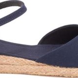 Gerçek Elişi Topuğu Açık Bilekten Bantlı 3cm Dolgu Topuk Keten Hasır Espadril Handmade