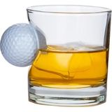 Gerçek Golf Toplu Özel Hediye Viski Bardağı 300CC - Şeffaf - 300 ml