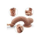 Gerçekçi Yapay Penis 20 Cm Realistik Et Dokusunda Vantuzlu Dildo