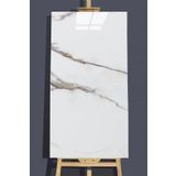 Gerçektrend 30x60 Kendinden Yapışkanlı Doğal Mermer Desen Kauçuk Taban Duvar Kaplama Pvc Panel (1adet)