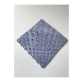 Gerçektrend Mavi, Çini Desenli Ortopedik Plastik Yer Karosu Zemin Döşemesi Yer Izgarası 33x33 1 M2 (9 Adet)