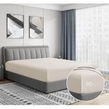 Gercella Cotton (Pamuk) 120 x 200+30 cm Krem Fitted (Lastikli) Tek Kişilik Çarşaf Bed Sheet - 120X200+30CM