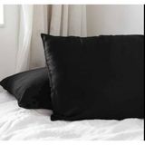 GERCELLA Cotton (Pamuk) Siyah 50X70 cm Yastık Kılıfı Pillowcase - 50X70CM