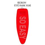 Gercella So Easy Slikon Park ve go Ütü Masası Kılıfı Bezi Örtüsü (54x135cm) (ev Gereçleri, Ev Tekstili) Kırmızı