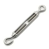 Gerdirme Somunu Tel Gerdirme Aparatı, 304 Stainless Steel Wire Tensioner Turnbuckle Hook Eye M4-M8 Garden Climbing Plants(O to C,M6)