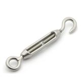 Gerdirme Somunu Tel Gerdirme Aparatı, 304 Stainless Steel Wire Tensioner Turnbuckle M4 M5 M6 M8 Hook Eye For Garden Fence(O to C,M4)