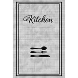 Gergef House Kitchen Desenli Dokuma Taban Modern Dekoratif Halı