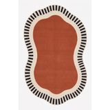 Gergef House Salon Kaplanı Serisi Desenli Dokuma Taban Modern Dekoratif Halı
