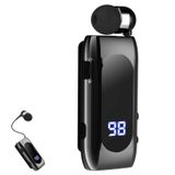 Geri Çekilebilir Kablosuz Kulaklık Stereo Kulaklık V5.0 Gürültü Engelleyici Mikrofon Klipsi Kulaklıkta Rahat Eller Serbest Kulaklık 20 Saat Konuşma Süresi Spor İş Kamyoncu Sürücü Kulaklık