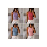 GERLAY KADIN HALTER YAKA KAŞKORSE FİTİLLİ 4 RENK ATLET