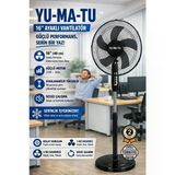 Germ Isı Yumatu 16 Inç 40 cm Vantilatör 5 Kanatlı Pervane Sessiz Motor Soğutucu 2yıl Garantili