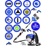 German ESH 400 14 İn 1 Sırt Tipi Ot Çim Biçme Tırpan+Toprak Eşeleme+Akrobat Çapa Aparatı Çelik Fırça