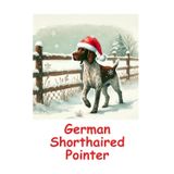 German Shorthaired Pointer Christmas Notebook