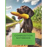 German Shorthaired Pointer Notebook: Cute Dog Graph Paper Journal for Kids, 8.5x11 Inch, 100 Pages, 5x5 Grid Fun Pointer Cover – Graph Paper Composition Book for Math, Drawing, and School Notes