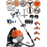 German Wg 630 Güçlü Yüksek Performans 14 Parça Full Set Sırt Tipi Benzinli Çalı Çim Biçme Tırpanı