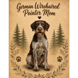 German Wirehaired Pointer Notebook – Rustic Dog Journal for Women – Cute Gift for GWP Lovers – 120 Lined Pages – Dog Mom Stationery