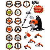 German Ws-5200 Arazi Seti 14 Parça Full Set Sırt Tipi Benzinli Çalı Çim Biçme Tırpanı Güçlü Performans