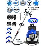 German Wtx-1600 F12 Motor 14 Parça Full Set Benzinli Sırt Tipi Tırpan Ot Çalı Çim Biçme Yüksek Performans