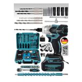 Germany Steel 128VF Professional Somun Bijon Sökme Şarjlı Darbeli Matkap Vidalama Set SETLİ 32 PARÇA GERM1-K9