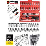 Germany Style 58 Parça 46mini Lokma Takımı Otomatik Cırcırlı 1/4