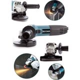 Germany Technology 2400 Watt Profesyonel Avuç Içi Spiral Taşlama Makinesi 125 mm
