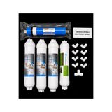 germany water treantment FİLTRE SETİ 5'Lİ KAPALI KASA CİHAZLARLA UYUMLU İNLİNE REVERSE OSMOİS AQUAGERMAN SU ARITMA CİHAZI FİLTRESİ