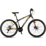 Geroni Magnum 27,5 Jant -Shimano Çevirmeli Vites -Mekanik Disk Fren Bisiklet - Mat Siyah - Turuncu