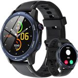 Gerpeng Unisex Akıllı Saatler, 1,43" Amoled Ekran, Arama Fonksiyonlu Akıllı Saat, IP68 Su Geçirmez, Android Ios Için Akıllı Saat, Adım Sayacı Özellikli Fitness Saati - Siyah