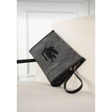 Ges Shop Kadın Etnik Desen Clutch Çanta - Siyah