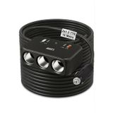 Geseus Araç Çakmak Uzatma Kablosu Çakmaklık Çoklayıcı USB,Type-C çıkışlı Hızlı Şarj 12-24V/10A/120W 2 X1,5mm TTR Bakır 10Mt
